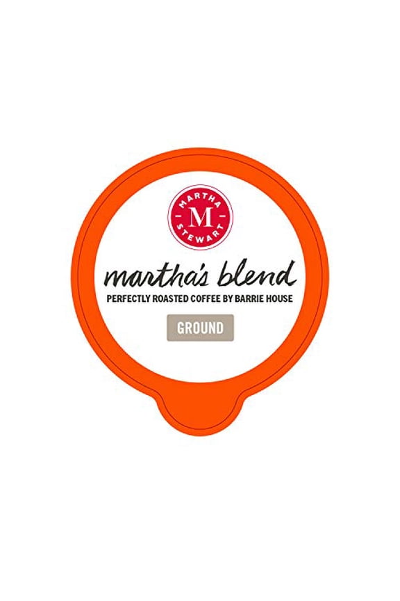 Coffee Pods By Barrie House, 10 Count | Marthas Blend Medium Roast | Single Serve Capsules Compatible With Keurig K Cup Brewers | Organic & Fair Trade Certified