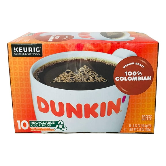 Coffee Pods K-Cups 16 / 18 / 22 / 24 Count ALL BRANDS / FLAVORS (24 Pods Dunkin Donuts - 100% Colombian)