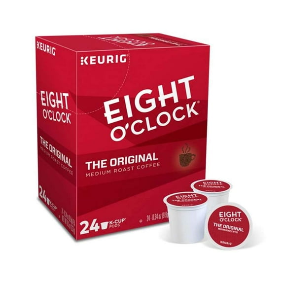 Coffee Pods K-Cups 16 / 18 / 22 / 24 Count ALL BRANDS / FLAVORS (24 Pods Eight O'Clock - Coffee)