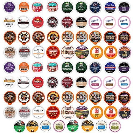 Coffee Pods Variety Pack Sampler, Assorted Single Serve Coffee for Keurig K Cups Coffee Makers, 2 Each of 40 Unique Coffees, 80 Count