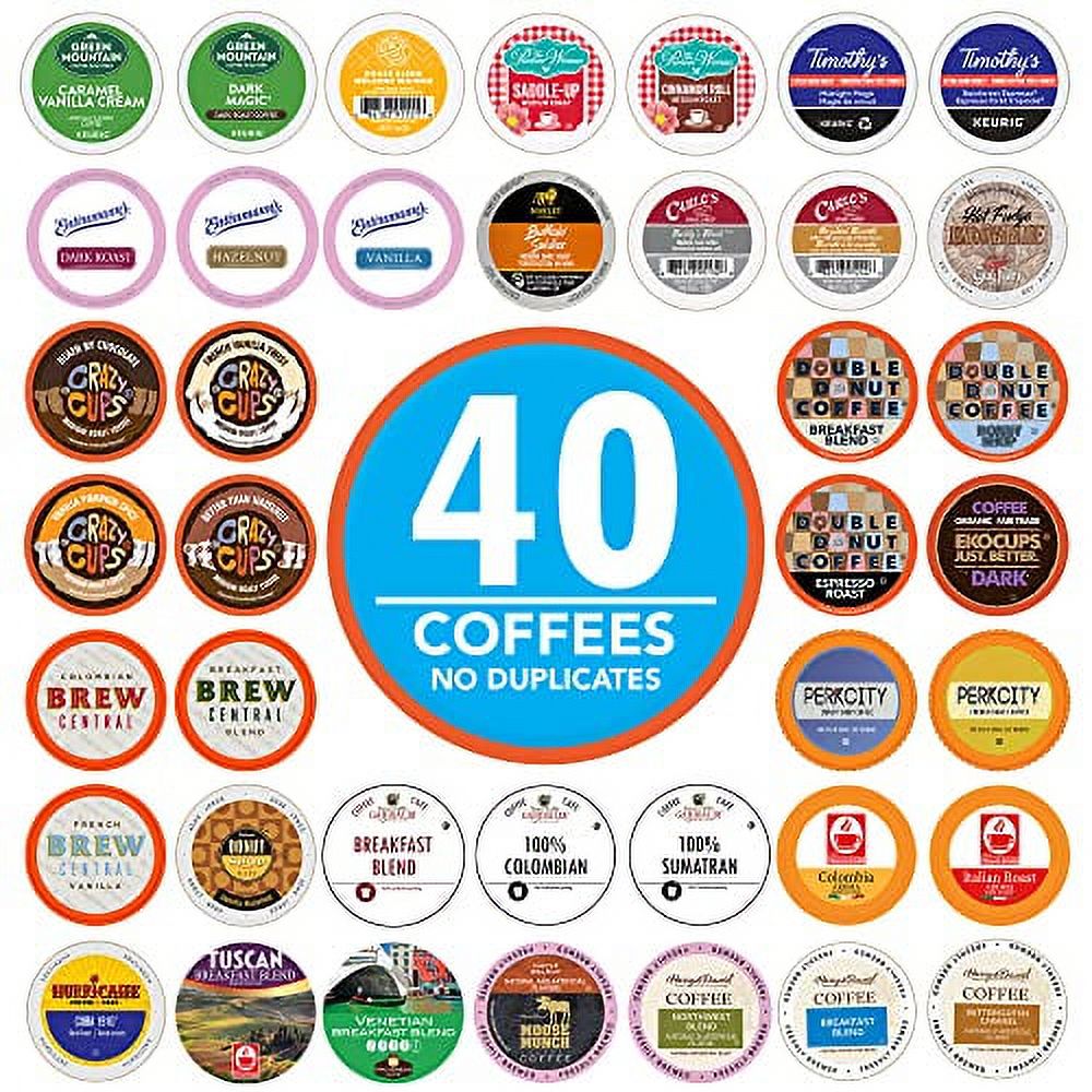 Coffee Pods Variety Pack Sampler, Assorted Single Serve Coffee for