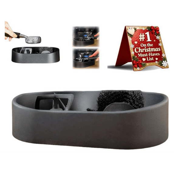 Coffee Portafilter Cleaning Kit, Automatic Portafilter Cleaner for 51/53/58mm Portafilters, Barista Espresso Cleaning Accessories with Brush and Holder, Small Coffee Cleaner Tool for Home