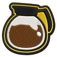 thumbnail image 1 of Coffee Pot Applique Multi-Color Embroidered Iron-On Patch - 2.5 Inch Small, 1 of 5