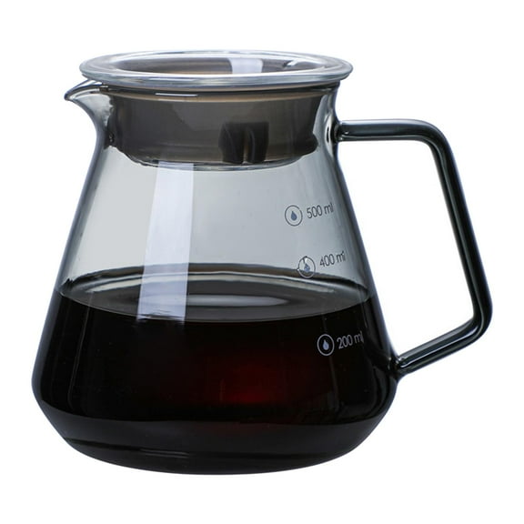 Coffee Pot Carafe Coffee Brewer, Reusable Heat Resistant Coffee Maker for Kitchen Supplies , 500ml
