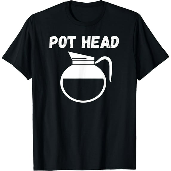 Coffee Pot Head Shirt For Women and Men Funny Graphic. T-Shirt