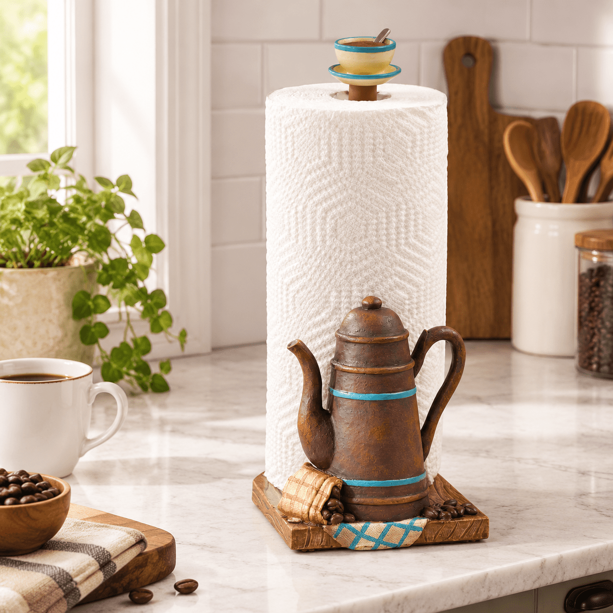 Pot Flash Card Coffee Pot Kitchen Paper Towel Holder - Walmart.com
