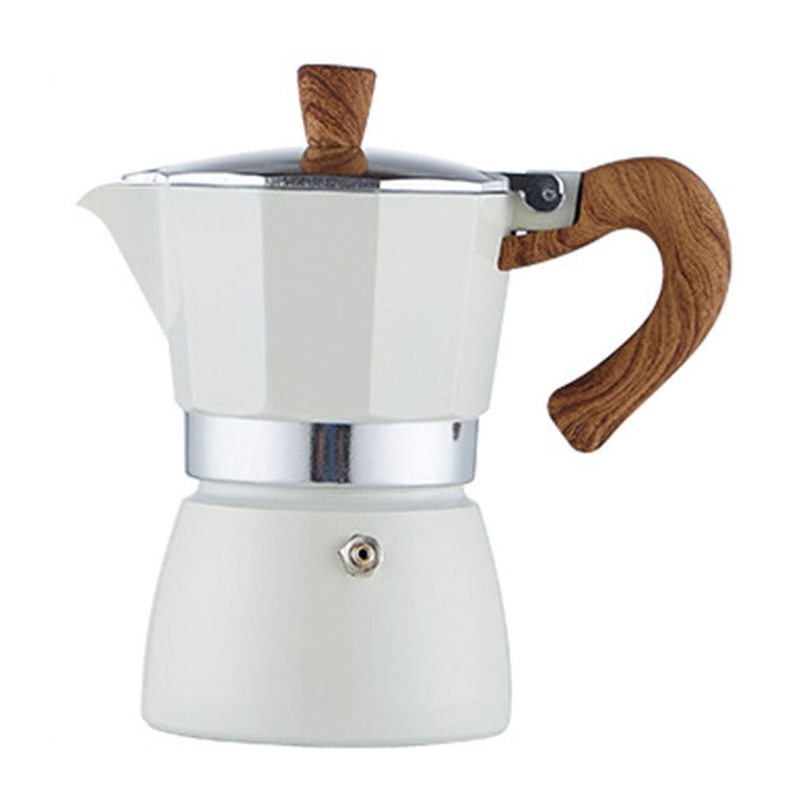 Coffee Pot, Moka Pot Italian Coffee Maker Stovetop Espresso Maker for Gas or Electric Ceramic Stovetop Camping Manual Cuban Coffee Percolator for Cappuccino or Latte