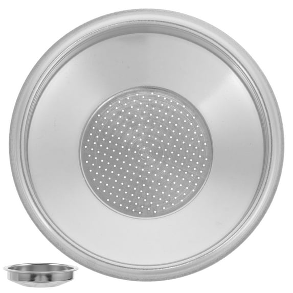 Stainless Steel Coffee Machine Filter Cup Espresso Powder Filter with Multi Holes 1 Set