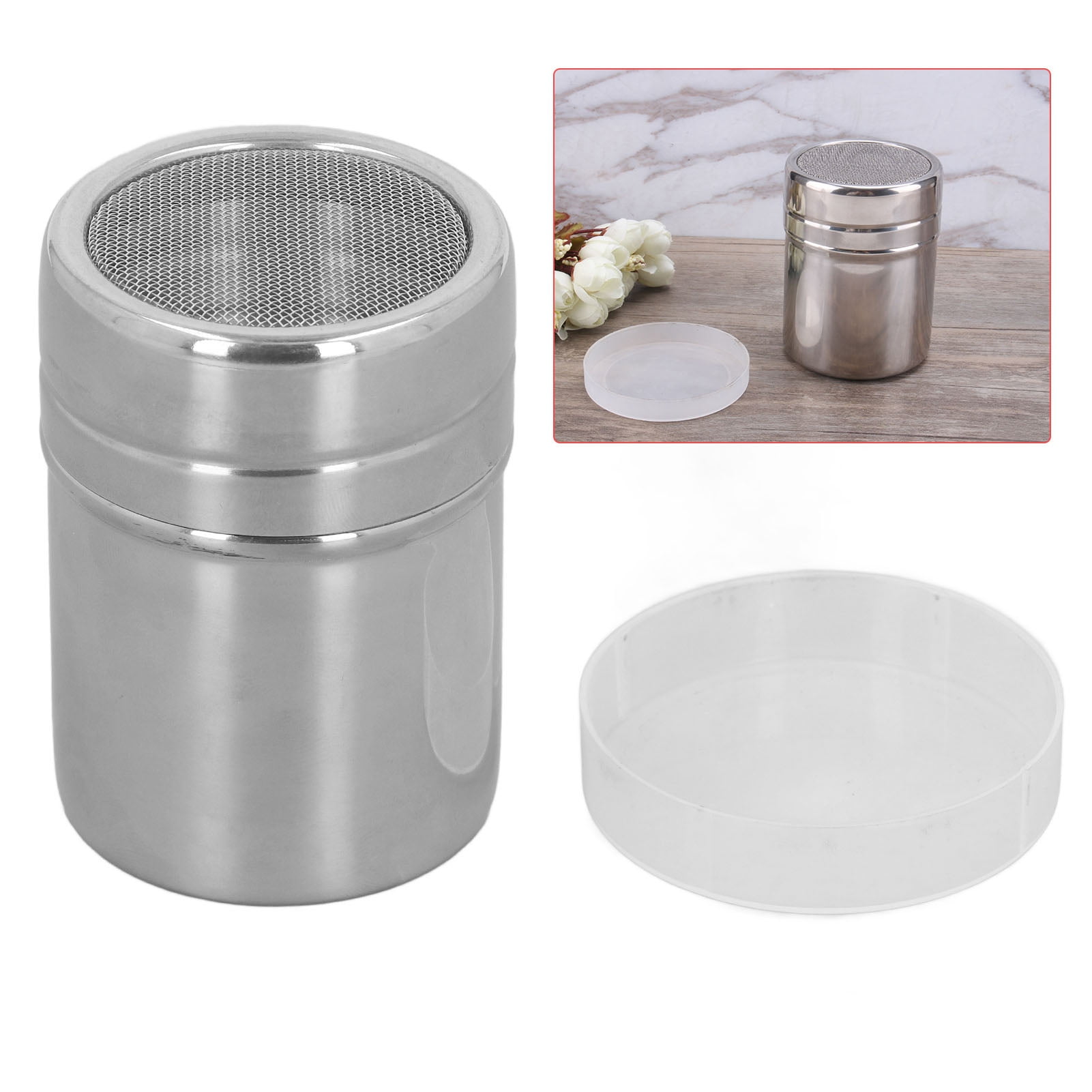 Coffee Powder Sieve Shaker Stainless Steel Cocoa Shaker Powder Sifter
