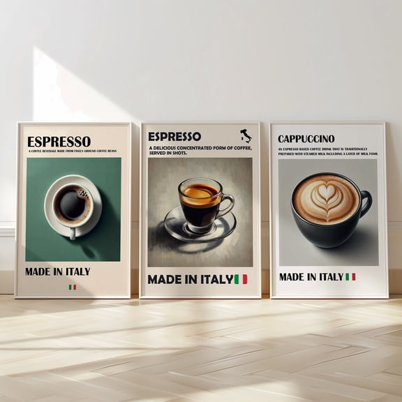 Coffee Print Italian Espresso Print Coffeecoffee Poster Coffee Lover, Poster Only