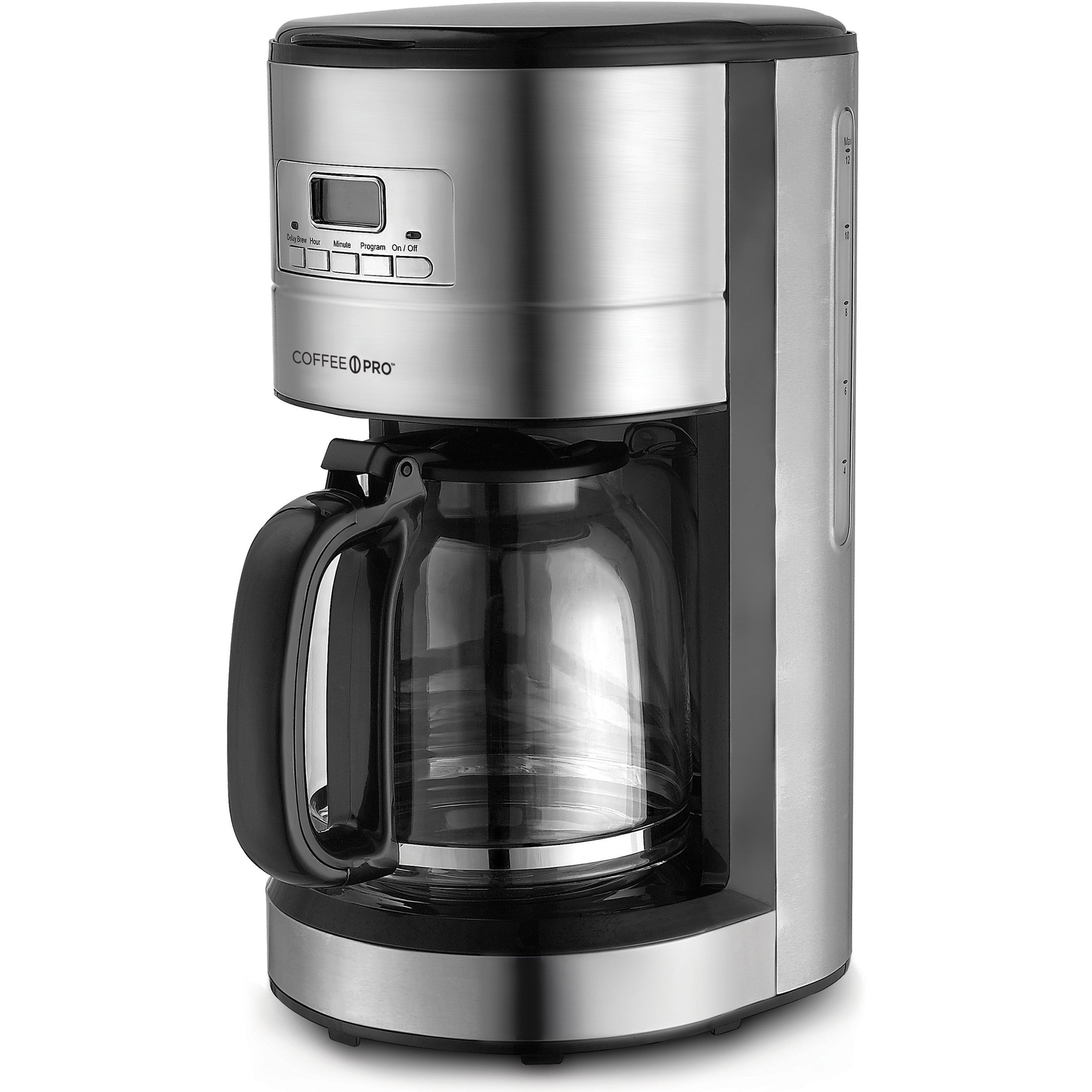Hamilton Beach Premium Flavor Coffee Maker, 12 Cup Capacity, Black and Stainless Steel, 46221