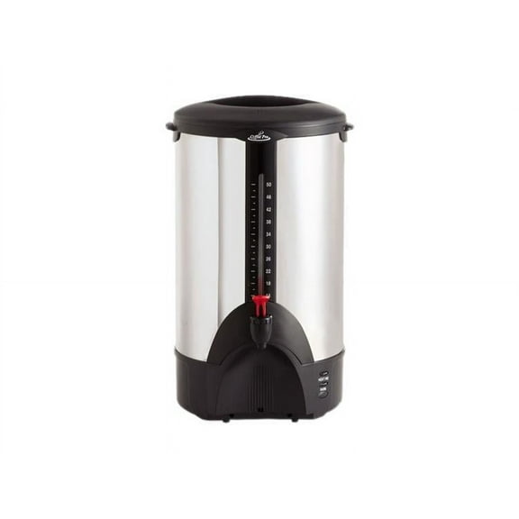 Coffee Pro 50-cup Stainless Steel Urn/Coffeemaker - 50 Cup(s) - Multi-serve - Stainless Steel - Stainless Steel Body