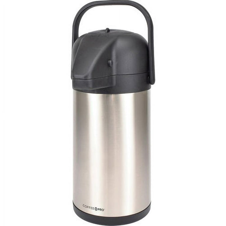 Coffee Pro Vacuum-insulated Airpot - 2.3 quart (2.2 L) - Vacuum - Stainless Steel Coffee Pro Vacuum-insulated Airpot - 2.3 quart (2.2 L) - Vacuum - Stainless Steel