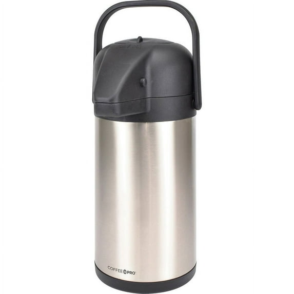 Coffee Pro Vacuum-insulated Airpot - 2.3 quart (2.2 L) - Vacuum - Stainless Steel | Bundle of 2 Each