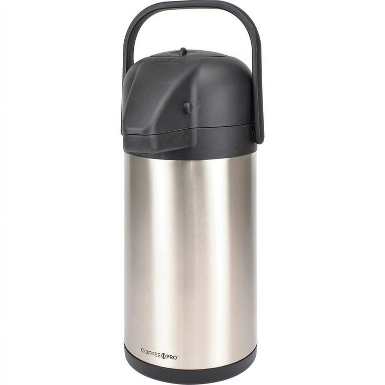 Coffee Pro Vacuum-insulated Airpot - 2.3 quart (2.2 L) - Vacuum - Stainless Steel Coffee Pro Vacuum-insulated Airpot - 2.3 quart (2.2 L) - Vacuum - Stainless Steel