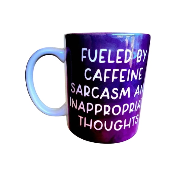 Coffee Quips 12 oz Sarcasm Caffeine Thoughts Ceramic Mugs