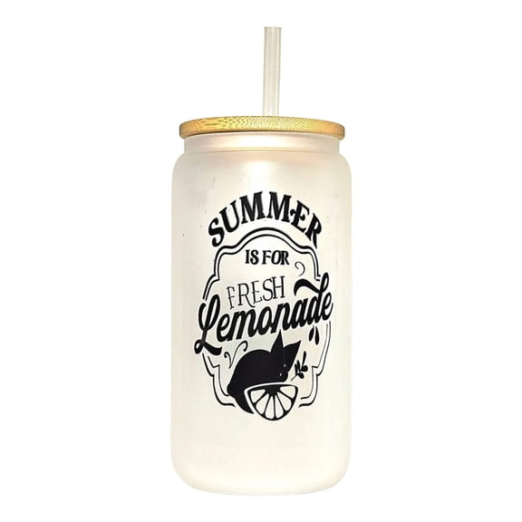 Coffee Quips Crafted Raised on Iced Tea and Sunshine Glass Can Tumbler