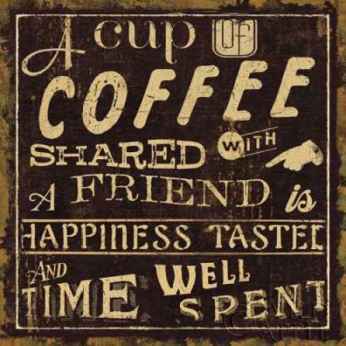 Coffee Quote I Canvas Art - Pela Studio (24 x 24)