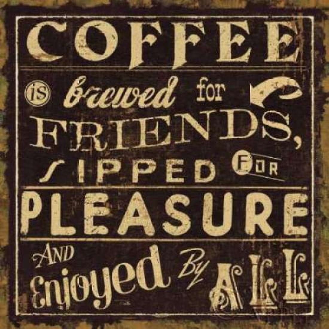 Coffee Quote II Canvas Art - Pela Studio (24 x 24)