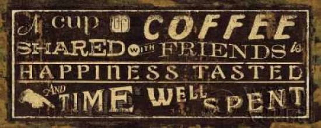 Coffee Quote III Canvas Art - Pela Studio (10 x 20)