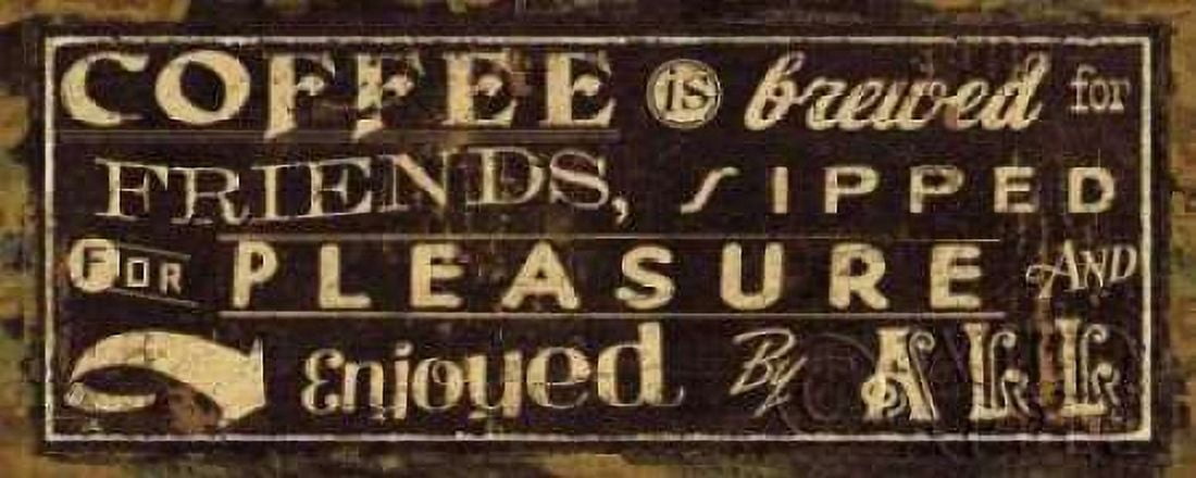 Coffee Quote IV Canvas Art - Pela Studio (24 x 48)