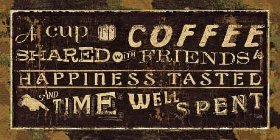 Coffee Quotes III Canvas Art - Pela Studio (24 x 48)