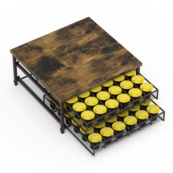 Coffee Rack Suitable for Counter Coffee Drawer for Pod Drawer Rack 72 Capacity Pod Storage Rack for Pod Storage