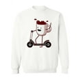 thumbnail image 1 of Coffee Riding A Bicycle Sweatshirt Women -SPIdeals Designs, Female 4X-Large, 1 of 4