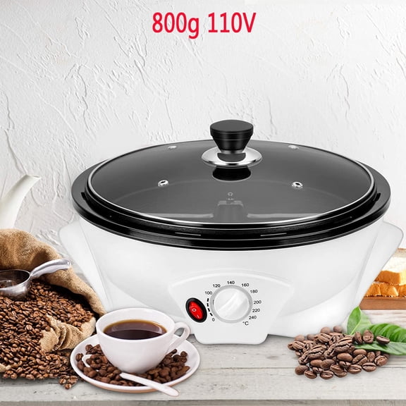 Coffee Roaster Machine for Home Use, 800g Capacity Electric Coffee Bean Roaster, Multifunctional Nut Peanut Cashew Chestnuts Roasting, Non-Stick Design, 110V