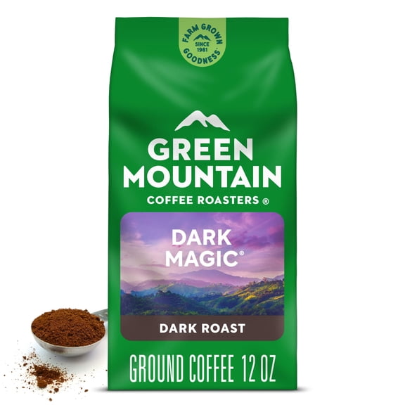 Dark Magic Ground Roast Green Mountain Bagged 12Oz. Coffee Roasters 12Oz