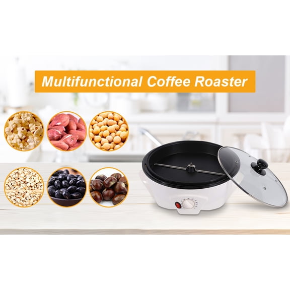 Coffee Roasting Machine, Adjustable Temperature, Non-Stick Pan, 800W, 1500g Capacity, Efficient & Safe for Home & Cafe Use, Easy to Clean
