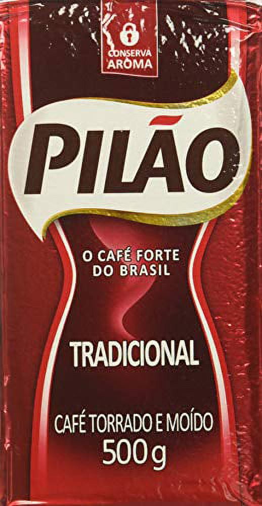 Buy Cafe Pilon Traditional 500g x 20 Piece Set Brazil Regular Coffee Ground  Beans Dark Roasted Finely Ground Powder Vacuum Pack cafe pilao tradicional Coffee  Coffee Beans cafe pilao from Japan 