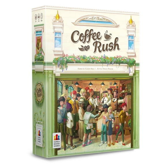 Coffee Rush Family Strategy Board Game for Ages 8 and up, from Asmodee