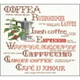 thumbnail image 1 of Coffee Sampler On Aida Counted Cross Stitch Kit, 15.25" x 14.5", 18 Count, 1 of 2