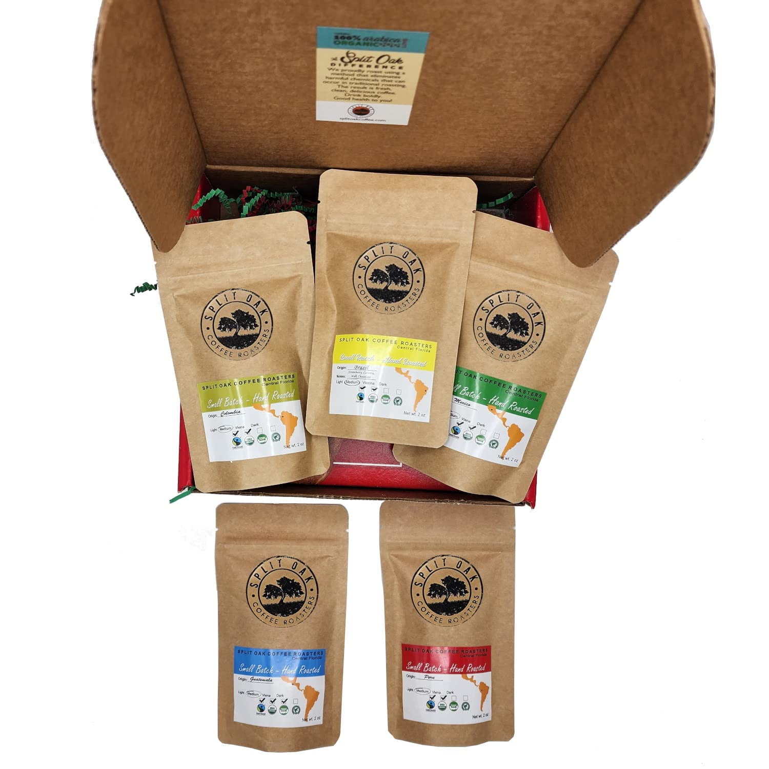 Coffee Samples 5 Pack Coffee Gift Set Las Americas. Gourmet Organic ...