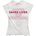 thumbnail image 1 of Coffee Saves Lives Just Ask My Children Funny Caffeine Lover T-Shirt, 1 of 4