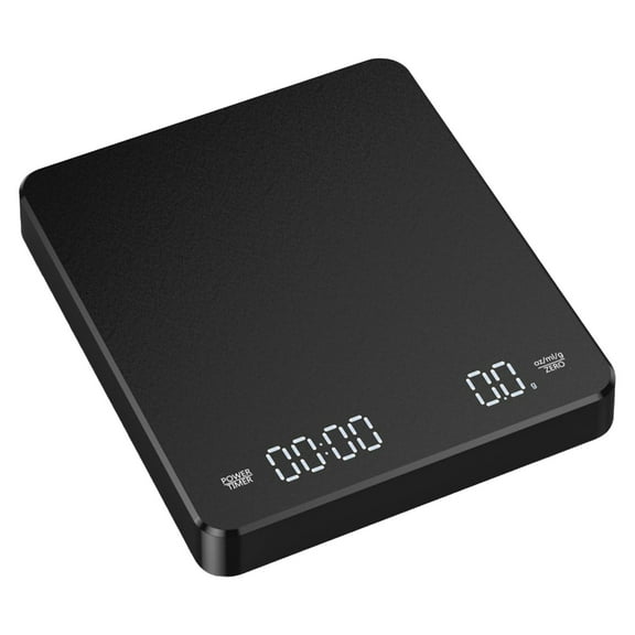 Coffee Scale With Timer Digital Kitchen Scale For Pour Over Brewing Gram Scale With Backlit Lcd Usb Charging Plastic 5.12X5.91X0.2 In 0.5Lb 3Kg Capacity