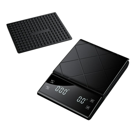 Coffee Scale, Timer Function, Digital Display, Maximum Weighing 3kg, Accuracy 0.1g Food Kitchen Scale Gram Weight Small Balance ,Smart Design