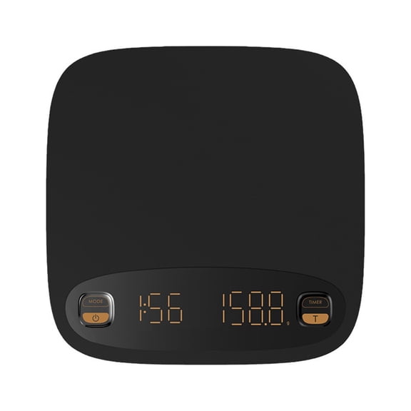 Coffee Scale with Timer, Rechargeable - Standard Rechargeable Espresso Scale for Pour Over and Drip Coffee (Black)