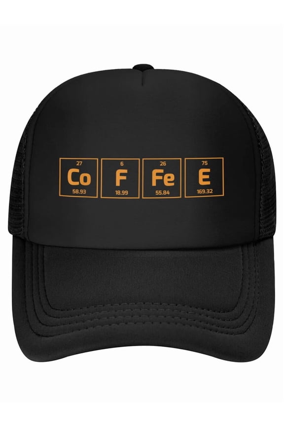 Coffee Science Element Baseball Cap - Periodic Table Of Coffee Baseball Cap