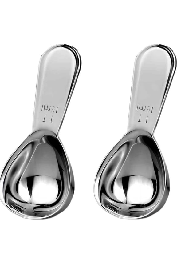 Coffee Scoop, Stainless Steel 1 Table Spoon 15ML, set of 2
