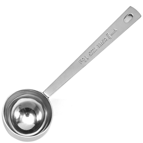 Coffee Scoops, 1 PC 15 ML (1 TPSP) 304 Stainless Steel Tablespoon Long Handle Measuring tablespoon Fits Container for Ground, Brewing, Milk Brewin (5.7inches)