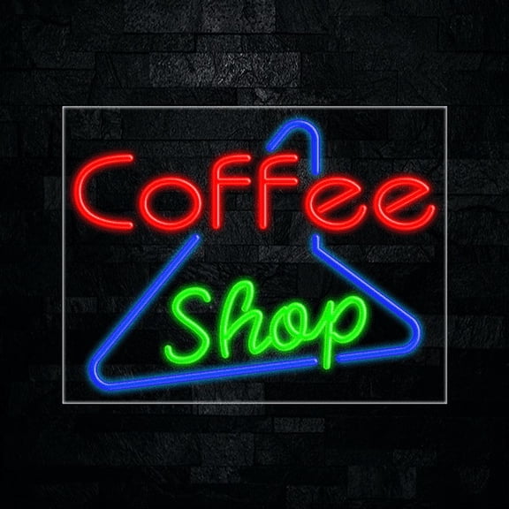 Coffee Shop LED Neon Sign 28"L x 22"H #31679