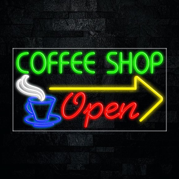 Coffee Shop LED Neon Sign 33"L x 18"H #31680