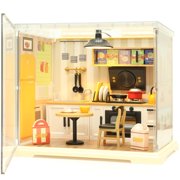 Coffee Shop Mini Model Kits with LED, Make It Miniature Cafe Store, DIY Miniature House Kit for Adults Teens and Beginners to Build, Mini Dollhouse Kits, Gift for Friends and Hobbies