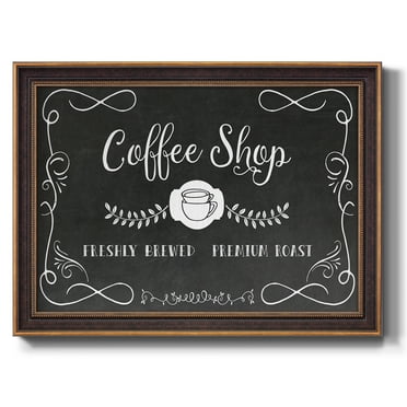 Coffee Shop Premium Framed Canvas- Ready to Hang