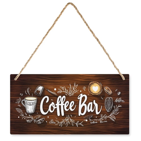 Coffee Sign, Coffee Decor for Coffee Bar Accessories, Coffee Table Decor, Coffee Wall Sign