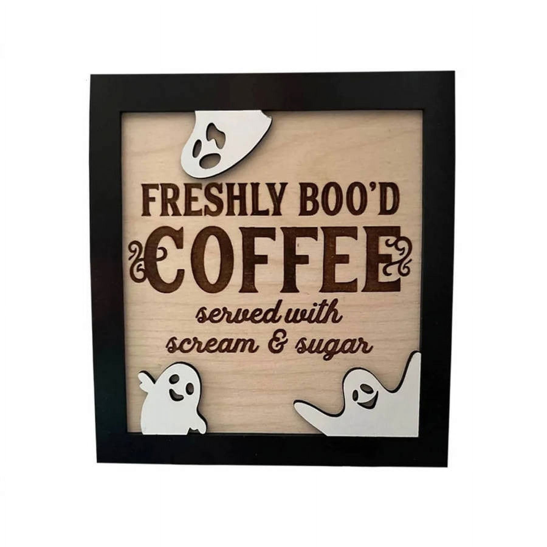 Coffee Sign Wooden Table Sign Coffee Shop Bar Retro Cute Decoration