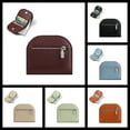 thumbnail image 1 of Coffee Small Wallet for Women, Short Foldable with ID Window, Credit Card Slots & Zippered Coin Pocket, 1 of 8