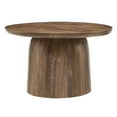 thumbnail image 1 of Coffee Sofa Side End Table, round, Walnut Brown, Wood, Living Room Lounge Cafe Lobby Hospitality Restaurant, Modern Contemporary, HB37693, 1 of 7